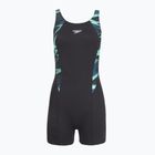 Damen-Einteiler Badeanzug Speedo HyperBoom Splice Legsuit dark teal