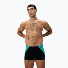 Herren-Schwimmshorts Speedo Endurance+ MAX Splice Aquashort schwarz/türkis gem