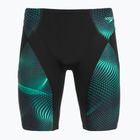 Herren-Schwimm-Jammer Speedo Endurance+ Max Compression Jammer schwarz/türkis Edelstein