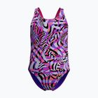 Kinder-Einzelstück-Schwimmanzug Speedo Digital Allover Leaderback Flare Pink