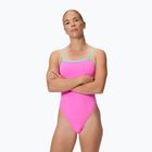Damen-Badeanzug Speedo FL Solid V-Back 2.0 neon flamingo