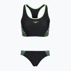 Damen zweiteiliger Badeanzug Speedo Placement Raceback 2pc anthracite/clover
