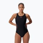 Damen-Einteiler Badeanzug Speedo Placement Muscleback anthracite/clover