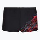  Jungen-Badeboxer Speedo Medley Logo Aquashort Anthracite/Hrr