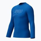 Herren Schwimm-Longsleeve Speedo Endurance+ Logo Rash Guard Turkish Sea