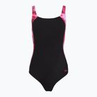 Damen-Einteiler Badeanzug Speedo Shaping LunaLustre Printed anthracite/ruby