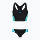 Damen-Einteiler Badeanzug Speedo Colourblock Splice 2.0 anthracite/mayanblue
