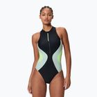 Damen Badeanzug Speedo Ocean Flex Zip black/pale clover