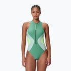 Damen-Badeanzug Speedo Ocean Flex Zip fortune green/pale clover