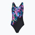 Damen-Einteiler Badeanzug Speedo FL Placement Printed Powerback glitchy garden/black