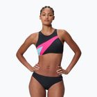 Damen-Bikini Speedo Hyperboom Butterfly Back anthracite/margarita pink