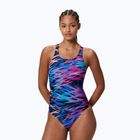 Damen-Badeanzug Speedo Hyperboom Print Medalist anthracite