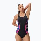 Damen Badeanzug Speedo Hyperboom Splice Muscleback anthracite/margarita pink