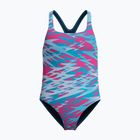 Einteiliger Kinder-Badeanzug Speedo Hyperboom Print Medalist margarita pink