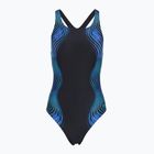 Damen-Einteiler Badeanzug Speedo Print Medalist anthracite