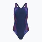 Damen-Einteiler Badeanzug Speedo Print Medalist peacoat
