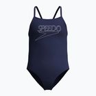 Kinder Badeanzug Speedo Endurance+ Logo Thinstrap peacoat