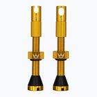 Peaty's X Chris King MK2 Presta Tubeless-Ventile Satz 42 mm gold