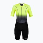 Triathlonanzug Herren HUUB Commit Long Course Suit schwarz-gelb COMLCSFY