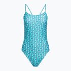Einteiliger Schwimmanzug Damen Nike Hydrastrong Multi Print Cutout blue