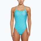 Einteiliger Schwimmanzug Damen Nike Hydrastrong Multi Print Cutout blue