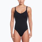 Einteiliger Damen-Badeanzug Nike Essential V-Neck schwarz