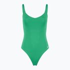Einteiliger Damen-Badeanzug Nike Essential V-Neck stadium green
