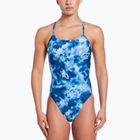 Einteiliger Damen-Badeanzug Nike Hydrastrong Cutout blau