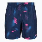 Herren Badeshorts Nike Multi Print 7" Volley midnight navy