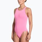Damen-Einteiler Badeanzug Nike Hydrastrong Solid pink glow