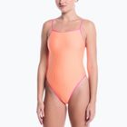 Damen Badeanzug Nike Ocean Bound Ripple Texture Square Neck pink glow