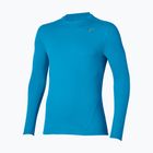 Lauf-Langarmshirt für Herren Mizuno Tech Thermal Charge Breath Thermo Long Sleeve Tee blue jewel