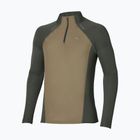 Lauf-Langarmshirt für Herren Mizuno Active Dryaeroflow Hybrid Long Sleeve Top Forest Night