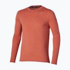 Lauf-Langarmshirt für Herren Mizuno Core Impulse Long Sleeve Tee ginger