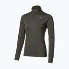 Laufpullover für Damen Mizuno Core Impulse Half Zip Long Sleeve Tee forest night