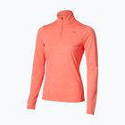Laufpullover für Damen Mizuno Core Impulse Half Zip Long Sleeve Tee desert flower