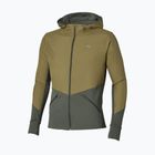 Laufjacke für Herren Mizuno Active Warmalite Hybrid Full Zip Hooded Long Sleeve Top forest night