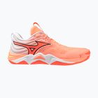 Volleyballschuhe Mizuno Wave Momentum Elite flamingo coral/lava orange/white