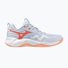 Damen-Volleyballschuhe Mizuno Wave Momentum Pro blue finch/lava orange/flamingo coral