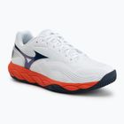Herren-Tennisschuhe Mizuno Wave Enforce Court 2 AC white/insignia blue/orange