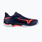 Herren-Tennisschuhe Mizuno Wave Exceed Court CC beacon blue/lava orange/white