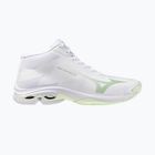 Damen-Volleyballschuhe Mizuno Wave Lightning Pro Mid white/aqua gray/ambrosia