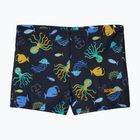 Herren-Badeboxershorts Speedo Print Aquashort anthracite