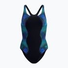 Damen-Einteiler Badeanzug Speedo Print Medalist anthracite