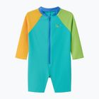 Kinder Badeanzug Speedo Colorblock Zip LS aqua breeze