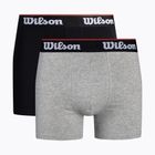 Wilson Herren 2er-Pack Boxershorts schwarz  grau W875H-270M