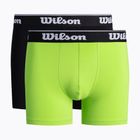 Wilson Herren Boxershorts 2er Pack schwarz/grün W875V-270M