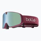 Skibrille Bollé Nevada Neo white matte/black chrome&light vermillon blue