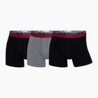 Men's CR7 Basic Trunk Boxershorts 3 Paar weiß/grau melange/schwarz