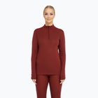 Damen-Funktionssweatshirt Dovre Wool Zip burgundy